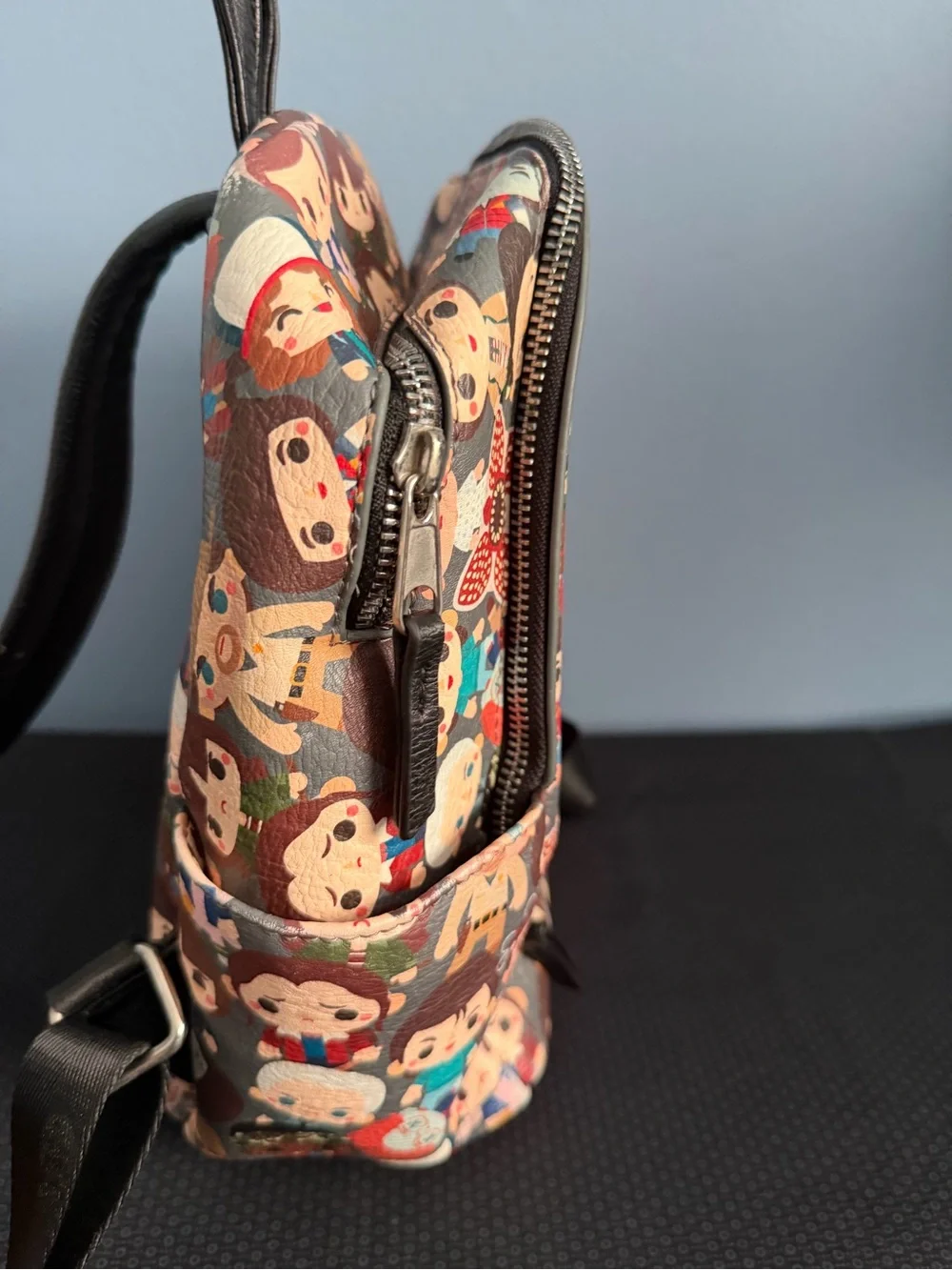 Popular STRANGER THINGS Cartoon Character Mini Backpack - Multicolor
